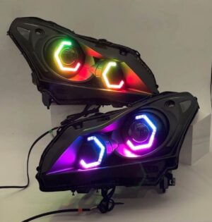 G37 RGB Flow Hex Halo Headlights