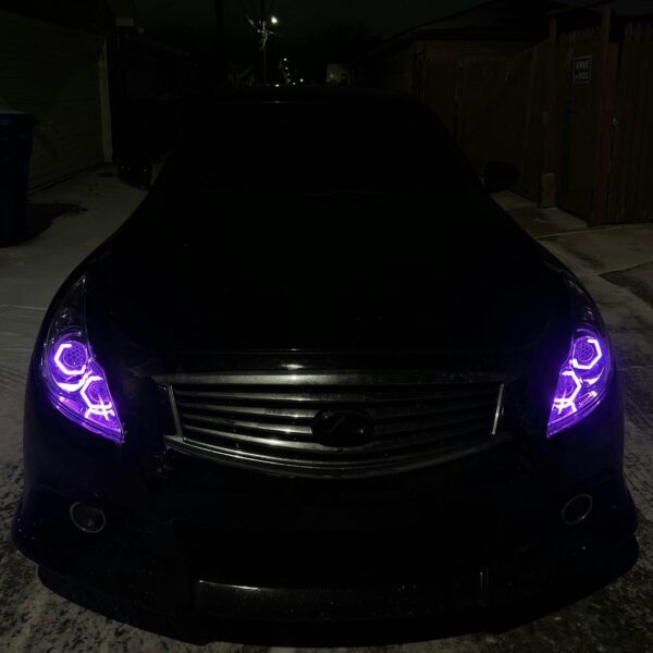 G37 RGB Flow Hex Halo Headlights