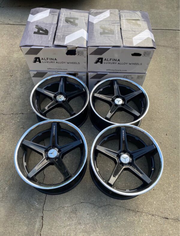 img_3940 20 inch Lexani Mercedes Benz Black and Chrome Rims