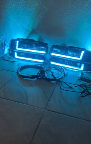 Custom headelights Chevy 00 to 02