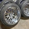 TIS Forged 22x14 Polished Wheels and 33” Tires 8 lug