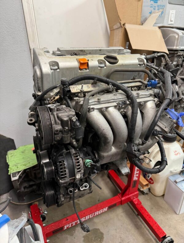 img_4061 K24A2 engine with accessories