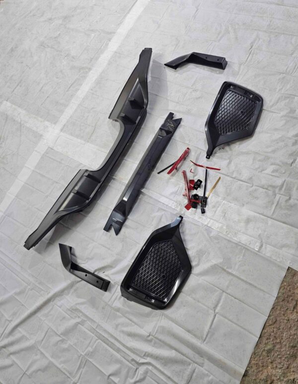 img_4585 Honda Civic Rear Bumper Type R sport style body kit diffuser forth generation Hatchback