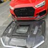 img_5534 Glass Transparent Carbon Fiber Hood Bonnet Ver.3 for Audi RS