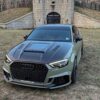 img_5536 Glass Transparent Carbon Fiber Hood Bonnet Ver.3 for Audi RS