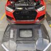 img_5537 Glass Transparent Carbon Fiber Hood Bonnet Ver.3 for Audi RS